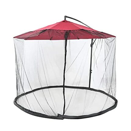 maxant Patio Umbrella Mosquito Netting, Outdoor Garden Umbrella Table Screen 300 * 230cm Parasol Mosquito Net Cover Bug Netting Cover,for Table U