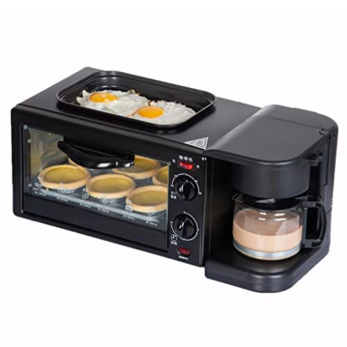 KKYKP 3 In 1 Home Toaster Electric Mini Oven Kitchen Cooking Roaster (Color : Black, Size : 51 * 26.5cm)