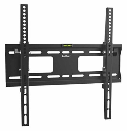 QualGear Universal Low Profile Tilting Wall Mount for LED TV Upto 32 - 55-Inch - Black