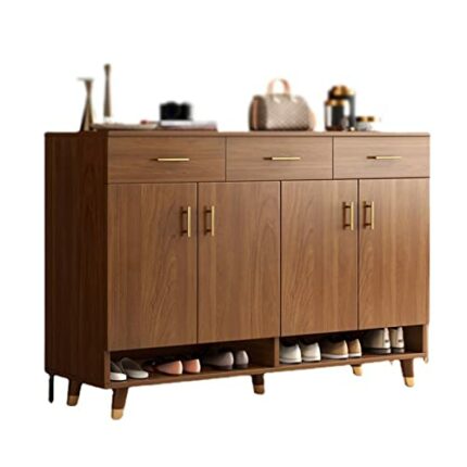 JYDQM Shoe Cabinet Home Entry Door Outside The Home Balcony Foyer Large Capacity Storage Locker Shoe Rack (Color : D, Size : 100 * 60 * 32cm)