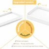 Gurygo 7.7" Countertop and Vanity Tray - Kitchen Sink Tray for Soap Bottles - Small Rectangular Vanity Sink Tray for Bathroom - Vanity Trays for