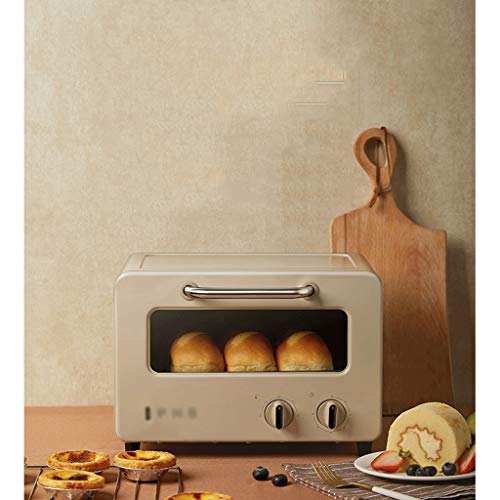 KKYKP Desktop Electric Oven, Small Multi-functional Fully Automatic Baking Oven,Convection And Air Frying Smart Oven Air, Brushed Stainless Steel