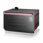 AIQMML Oven 28L Toaster Oven, Multi-Function Steam Oven with Timer - Toast - Bake - Broil Settings, Natural Convection 1.2L Water Tank, 2050W Kit