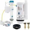 Apragaz Toilet Flush System Replacement, Dual Flush and Fill Toilet Cistern Kit with Universal Ldual Flush Cistern Valve, Adjustable Height Ciste
