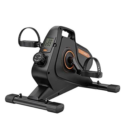ARWIC Electric Under Desk Elliptical Machine Elliptical Trainer with LED Display 8 Adjustable Speed, Seated Pedal Exerciser Elliptical Stepper In