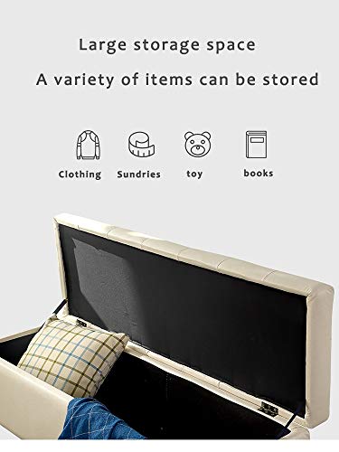 Cloth Bed End Stool Clothing Store Storage Small Sofa Bench Bench Household Solid Wood Storage Shoe Cabinet (Color : Brown, Size : 120x45x40cm) (