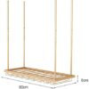 SUCHETA Hanging Wine Rack with Glass Holder and Shelf, Wine Rack Ceiling Wine Racks, Hanging Wine Glass Holder, Upside Down Home Wine Holder, Win
