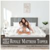 Quilted Mattress Topper King Size 10cm Deep | Hotel Quality King Size Mattress Topper 4 Inch Thick with Elastic Corner Straps | Hypoallergenic &