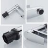 Gricol Bathroom Basin Tap Solid Brass Square Handle Hot Cold Mixer Tap Single Lever Faucet