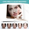 B Beauty Planet Magnifying Mirror with Light,20x Magnifying Lighted Makeup Mirror with Touch Control and Suction Cup,Rechargeable,360° Rotation,B