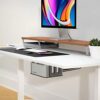 IFCASE Aluminum Under Desk Mount for Mac Studio M1 Max, Ultra with Anti-Scratch Pad (Black)