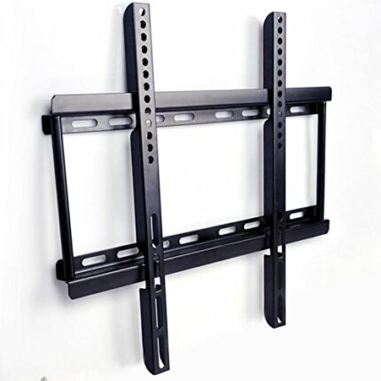Safekom Ultra Slim 3d TV Fixed Wall Mount Bracket for "32"-"55" Inch LCD LED Plasma Flat Screen TV Load Capacity Up to 50 Kg Max VESA 400 X 400 M