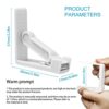 12 PCS Plastic Table Cloth Clips, Tablecloth Clips Table Clips for Outdoor Table, White Tables Cover Clamp for Tabletops less than 4.8cm Thick