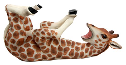 Atlantic Collectibles Safari Thirsty Long Necked Giraffe Wine Bottle Holder Caddy Figurine