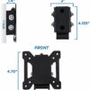 Mount-It! Tilting TV Wall Mount Bracket for Small TV and Computer Monitors, Low-Profile Design with Quick Release Function, Fits 24, 27, 30 and 3