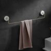 HIGOH Towel Racks, Towel Rail for Bathroom,Punch-Free Bathroom Marble Hand Towel Holder,Nordic Minimalist Single-Bar Bathroom Light Styleen Towel