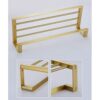 HIGOH Towel Racks, Bathroom Towel Rack Wall Mounted Towel Holder,Bath Hardware,Brushed Aluminum Towel Rack Towel Bar Corner Shelf