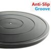 VOLCANOES CLUB 16 Inch Lazy Susan Turntable - Heavy Duty Rotating Swivel Steel Ball Bearings - Flat Base Stand for TV/Computer/Monitor/Arts/Craft