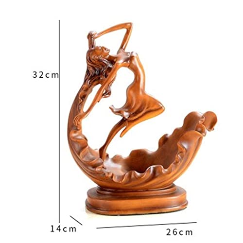 NEOCHY Home Wine Rack Decoration, European Sculpture As a Whole Resin Decoration,Crafts Cabinet