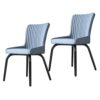 WANGFENG Kitchen Chair set of 2, Reception Chairs with Padded Cushion Dining Chairs with Armrest for Dining Room Restaurant Home Furniture