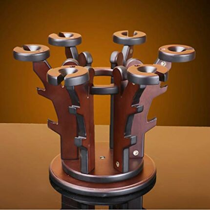 ZYZMH Mahogany Creative Chinese Wine Rack African Rosewood Hanging Goblet Rack Wine Glass Shelf Wine Rack Cabinet Decoration