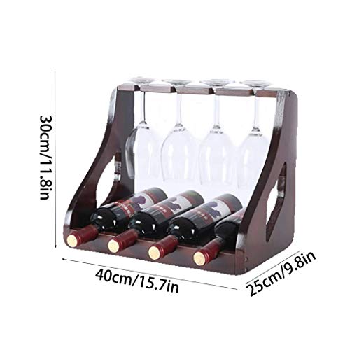 BVDSG Tabletop Wood Wine Holder, Countertop Wine Rack, Perfect for Home Decor & Kitchen Storage Rack, Bar, Wine Cellar, Cabinet, Pantry, Etc