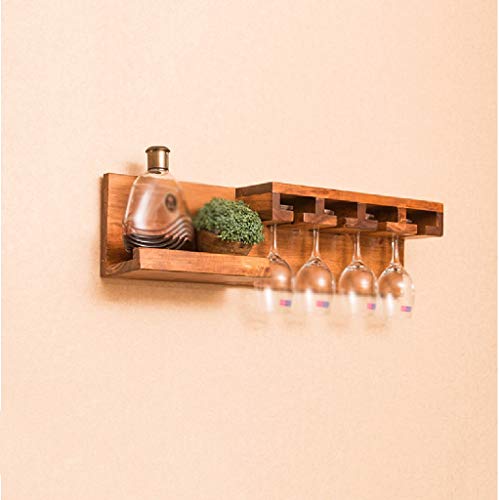 KXDCZ Wood Wine Rack-Wall Mounted Rustic Wood Wine Rack Stem Glass Holder ,Home Kitchen Décor ,Storage Rack