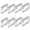 TRIXES 8PC Pack of Stainless-Steel Tablecloth Clips - Adjustable Metal Clips – Perfect for Table Buffets Food Platters Parties BBQ’s Home and Out