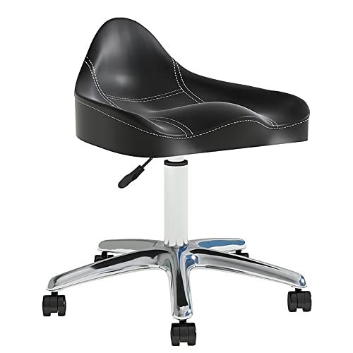 AANAN Stools,Ergonomic Rolling Stool Beauty Stool, Height Adjustable Swivel Stool on Wheels, Heavy Duty Stool for Salon, Massage, Bar, Office,Cli