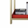 CZDYUF Bedside Table - Out of Wood in Red, Table with Drawers