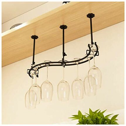 Simple Decoration Stylish Simplicity Down Wine Rack Creative Display Metal Stylish Simplicity Home Decoration Goblet Holder Wine Glass Holder Hei
