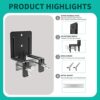 6 PCS Non Slip Mattress Gripper For Metal Frame, Adjustable Non Slip Mattress Gaskets, Mattress Retainer Bar, Mattress Slide Stopper Keep Mattres
