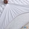 30cm Deep Waterproof Quilted Mattress Protector Fitted Cover Microfiber Topper Elasticated Skirts (4FT)