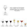 Fashion Creative Wine Glass Rack, 4 Row Champagne Fashion Creative Wine Glass Rack, Stemware Holder - Goblets Cup Rack 17-Inch Freestanding Wine
