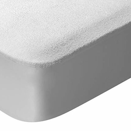 Pikolin Home PP05 Waterproof and Breathable Terry Mattress Protector 100% Cotton, white, 90 x 190/200 cm