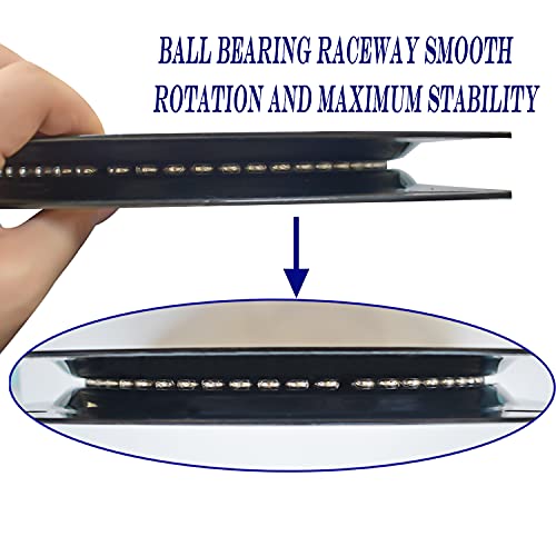 2Pack 8Inch Heavy Duty Bar Stool Swivel Plate, Chair Swivel Base with Solid Ring of Ball Bearings, 500lbs Capacity Replacement Swivel Seat Parts