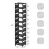 UrMsun 10 Tiers Vertical Shoe Rack, Tall Small Narrow Space Saving Shoe Storage Organizer for Entryway Door Single Pairs Sturdy Shoe Shelf (10 Ti