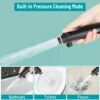 Turbo Shower Head with Temperature Display,High Pressure Shower Heads with 5 Spray Shower Modes and A Cleaning Mode,Universal Water Saving Shower