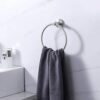 Stainless Steel Towel Ring, Wall Mounted Towel Hanger , Round Shape Hand/Kitchen Towel Holder (Classic)