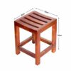 CHEWO Bath Stools,Bathroom Shower Bath Stool Waterproof Stool Elderly Bath Bench Seat,36 * 30 * 36 cm