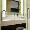 Stainless Steel Black Towel Ring and Toilet Paper Holder, 2 Pcs Bathroom Black Hand Towel Holder Wall Mounted and Towel Ring (Matte Black)