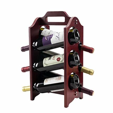 NEOCHY Wine Rack European Solid Bar Wine Cabinet Decorative Rack Storage Rack