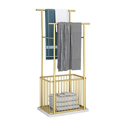 EYHLKM Nordic Toilet Rack Light Simple Marble Bathroom Towel Rack Free Punch Toilet Storage Rack Floor