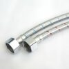 Xcel Home™ 2 x 10mm (M10) x 1/2" BSP 400mm Flexible Tap Connectors | DIY Replacement Kitchen Sink Bathroom Basin Stainless Steel Braided Monobloc