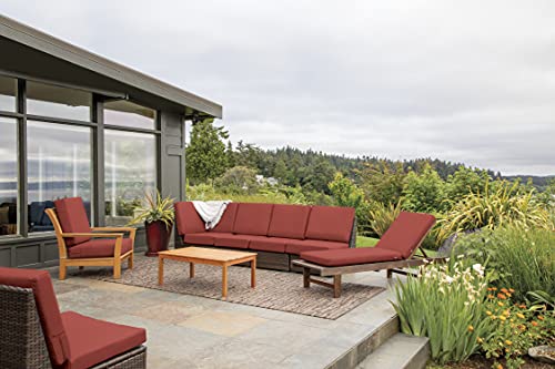 Classic Accessories Ravenna Water-Resistant Patio Chaise Cushion, 80 x 26 x 3 Inch, Spice