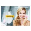 round Led Bathroom Mirror Illuminated Demisting Bathroom Smart Makeup Vanity Dimmble Touch Switch, Frameless Frosted Edges, Switch+antifog,