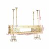 PIBM American Wrought Iron Wine Rack Creative Upside down Fashion Creative Wine Glass Rack Double Wine Rack Home Bar Adjustable J1014, a , 150x35
