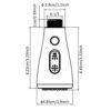 3 Functions Kitchen Tap Spray Head Pull Out Spray Shower Head for Kitchen Bathroom Mixer Tap Faucet Replacement Part, G 1/2 Connector, Chrome Fin