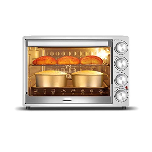 KKYKP Brushed Stainless Steel, Desktop Electric Oven, Large Oven, Silver, Stainless Steel,