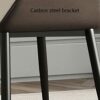 Kitchen Dining Room Furniture Chairs Kitchen Dining Chairs Set Of 2 Microfiber Leather Office Chair with Carbon Steel Metal Chair Legs for Lounge